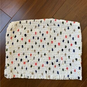 Wild Honey Multi-Colored Polka Dot Strapless Top Size XS